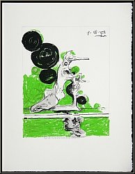 Graham Sutherland: 'Hybrid' 1972, Original-Lithographie auf Btten, Souvenirs et portraits d'artistes, Mourlot