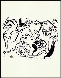 Wassily Kandinsky: Jngster Tag Holzschnitt auf Arches fr Klnge