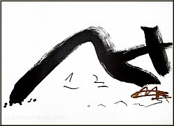 Antoni Tapies: Vague 1,2 Groe Original-Lithographie Arches, 1982