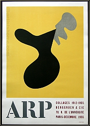 Hans (Jean) Arp: 'Collages 1912 - 1955' Berggruen & Cie., Lithographie 'Presque vase et fleur' Mourlot Plakate