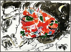 Marc Chagall: 'Nach dem Winter' (Aprs l'hiver) 1972, Original-Lithographie, Frhling - Werke | Originaldrucke