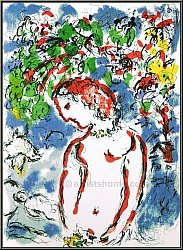 Marc Chagall: Frhlingstag 'Jour de Printemps' 1972, Original-Lithographie (Steindruck) - Druckgrafik | Werke