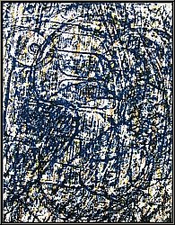 Max Ernst: Der blaue Wald La fort bleue 1962, Original-Lithographie