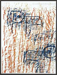 Max Ernst: Lithographie Adlerkpfe 'Ttes d'aigles' 1962 (Spies/Leppien 88) - Druckgrafiken | Werke | Mourlot