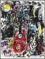 Marc Chagall: Der Baum von Jesse (L'arbre de Jess) 1960, Weihnachten, Original-Lithographie - Werke | Bilder