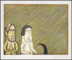 Felix Waske: Stilles Glck, 1978, Kaltnadel-Radierung fr 'Journey to Soul' signiert | Druckgrafik | Bilder