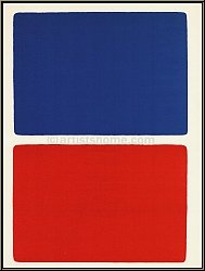 Ellsworth Kelly: Blau ber Rot, 1966 Rechtecke, Original-Lithographie fr Maeght und Redfern - Werke | Drucke