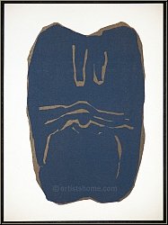 Raoul Ubac: 'Torso' Original-Lithographie fr Maeght und Redfern, 1966, Aktstudie in Schiefergrau - Werke