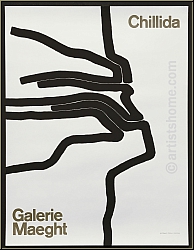 Eduardo Chillida: Galerie Maeght 1964 Original-Lithographie, Ausstellungsplakat Affiche N 87 Originalplakat