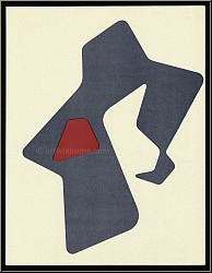 Hans (Jean) Arp: Le Heaume - Der Helm 1951, Original-Lithographie fr 'Nouveaux destins de l'art', Druckgrafik
