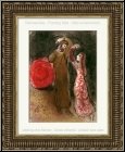 Marc Chagall: Ruths Treffen mit Boas (Buch der Rut), Original-Lithographie fr Verve, Bilder zur Bibel 1960