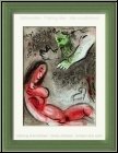 Marc Chagall: 'Eva wird von Gott verdammt' Original-Lithographie fr Bilder zur Bibel, 1960 - Werke, Originale