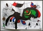 Joan Miro, 1971: Derriere le miroir 193/194 - die groe doppelseitige Lithographie 'Der blhende Widder'