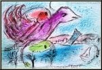 Marc Chagall: Derriere le miroir 132 von 1962 mit 2 Original-Lithographien 'La Baie' (Die Bucht) & 'La Pige'