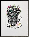 Marc Chagall: Original-Lithographie 'Bouquet' Blumenstrau in Vase auf Bttenpapier - Originale | Drucke