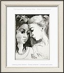 Paul Delvaux: 'Confidences' (Vertraulichkeiten) 1972, Original-Lithographie, Souvenirs et portraits d'artistes