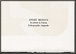 Andr Minaux: 'Die Frau und der Vogel' La femme et l'oiseau, 1972, Mourlot - Original-Lithographien | Bilder