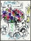 Marc Chagall: Die Anemonen, Original-Lithographie (Frontispiz) Btten