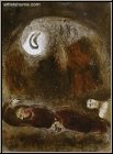 Marc Chagall: Ruth zu Fen des Boas Original Lithographie gerahmt