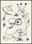Joan Miro: L'Aigrette (Die Federkrone) Original-Radierung 1956