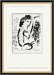 Marc Chagall: 'Vor dem Gemlde' (Devant le Tableau) 1963, Selbstportrait, Mourlot - Werke | Bilder | Drucke