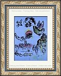 Marc Chagall: 'Nacht in Vence' (Nocturne  Vence) 1963 | Original-Lithographien | Werke | Bilder | Drucke