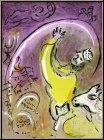 Marc Chagall: Knig Salomon, 1956, Original-Lithographie Verve Bibel