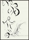 Marc Chagall: Daniel mit den Lwen, 1956, Bilder zur Bibel, Original Lithographie 'Die Propheten' | Originale