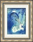Marc Chagall: Abraham und Sarah, Original Lithographie Bibel 1956, 'Biblisches Alter' - Werke | Originaldrucke
