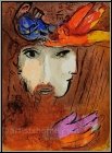 Marc Chagall: David und Bathseba, 1956, Original Lithographie Bibel