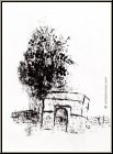 Marc Chagall: 'Vision von Paris' Rckseite mit der Original-Lithographie 'Der Triumphbogen' L'arc de Triomphe