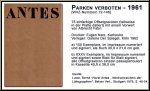 Horst Antes: 'Parken verboten' 1961 mit 75 Original-Offsetgravren, im Impressum signiert - Druckgrafik