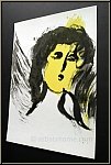 Marc Chagall: Der Engel, 1956, Original Lithographie, Verve Bilder zur Bibel - Werke | Originale | Drucke