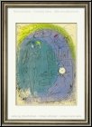 Marc Chagall: 'Mutter und Kind vor Notre-Dame' 1952, Original-Lithographie fr Verve Vision de Paris