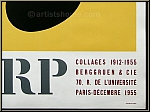 Hans (Jean) Arp: 'Collages 1912 - 1955' Berggruen & Cie., Lithographie Mourlot - Original Ausstellungsplakate