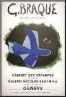 Georges Braque: Plakat Galerie Nicolas Rauch 1958 Lithographie Mourlot