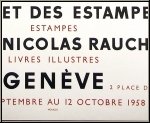 Georges Braque: Plakat Galerie Nicolas Rauch 1958 Lithographie Mourlot