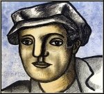 Fernand Lger: Les Constructeurs 1951, Maison de la Pense Original-Lithographie 'L'ouvrier' | Plakate Mourlot