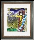 Chagall: Original-Lithographie mit Jesus, Pendeluhr, Fisch und Esel (Lieferung ungerahmt) - Lithographien