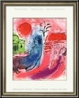 Marc Chagall: Original-Lithographie Mutterschaft und Kentaur (Maternit au Centaure) 1957, Mutter, Kind, Flte