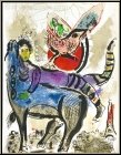 Marc Chagall: Die blaue Kuh, 1967, Original-Lithographie Zirkus, Paris