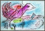Marc Chagall: Die Bucht - La Baie, 1962, Original-Lithographie Mourlot