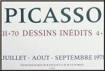 Picasso: Originalplakat fr die Ausstellung unverffentlichter Zeichnungen des Knstlers, gedruckt bei Mourlot