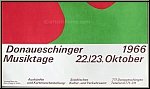 Hans (Jean) Arp: Donaueschinger Musiktage 1966, Original-Lithographie, Knstlerplakate Erker-Presse St. Gallen