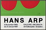 Hans (Jean) Arp: Plakat Galerie Im Erker III 1966, Signaturstempel aus dem Nachlass | Original-Lithographien