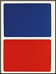 Ellsworth Kelly: Blau ber Rot, 1966, Rechtecke Original-Lithographie