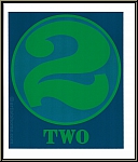 Robert Indiana: 'Numbers' 1968 - Two - Zwei, grne '2', Serigraphie (Siebdruck), Domberger - Werke | Bilder