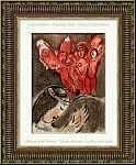 Marc Chagall: Sarah und die Engel, Original-Lithographie Bibel 1960 - Abrahams Ehefrau, Mutter, Schwangerschaf